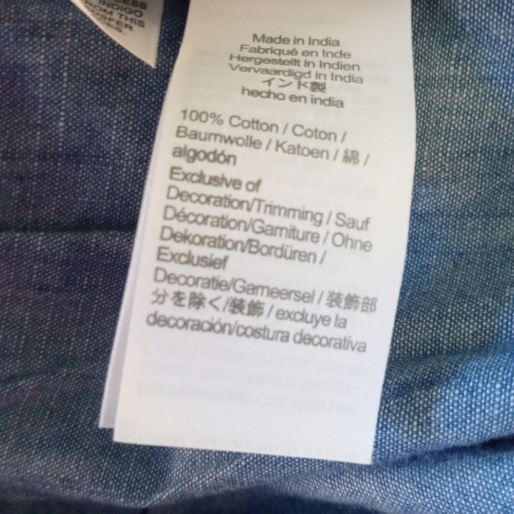 🆕 J. CREW [Factory] Smocked Tiered  Chambray Sun Dress | M NWT - Picture 9 of 11